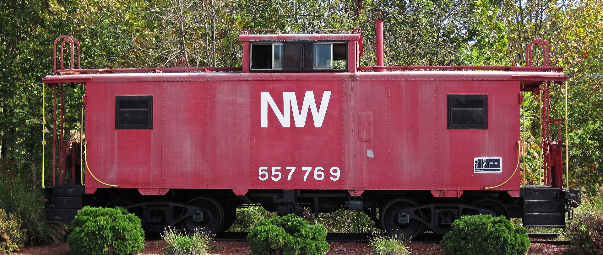 Norfolk & Western Railway caboose — railroad heritage in Mercer County, WV
